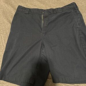 Dickies Men's Flat Front Navy Cotton Work Shorts